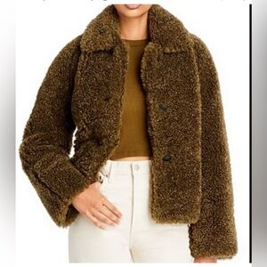 Rag & Bone Women's dark green Teddy Jacket